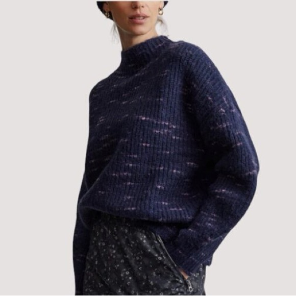 Varley Albion Knit Sweater, Blue, XL - Picture 4 of 11